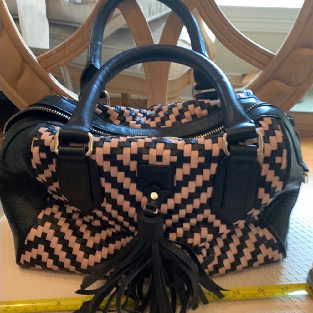 Cole Haan woven leather bag